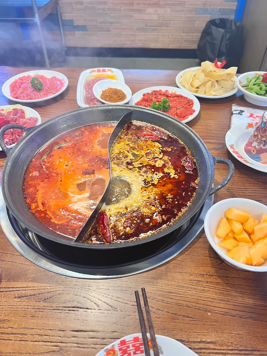涮几哈的牛肉卷 beef slices